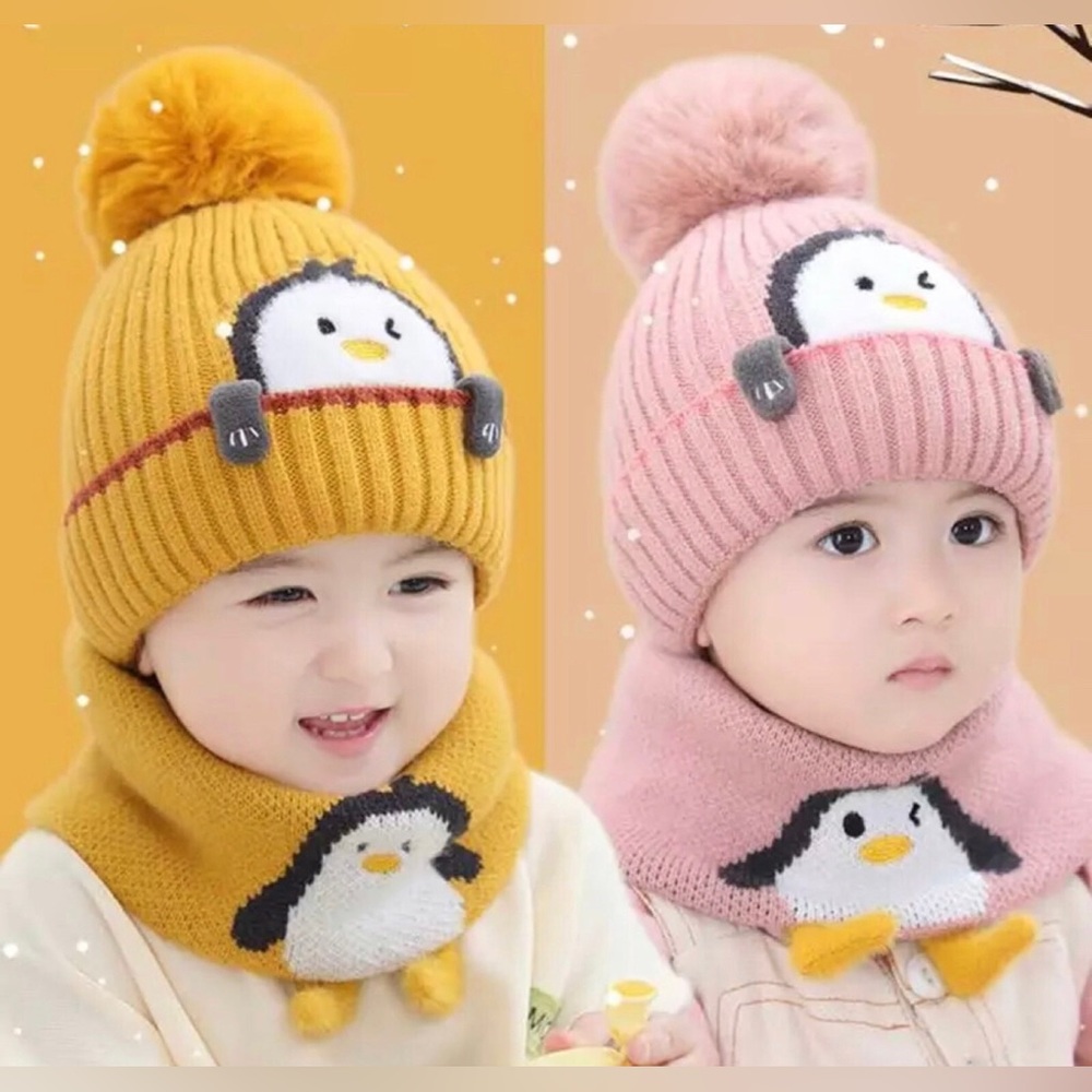 COPY - COPY - Girls and boys winter hat and scarf set
